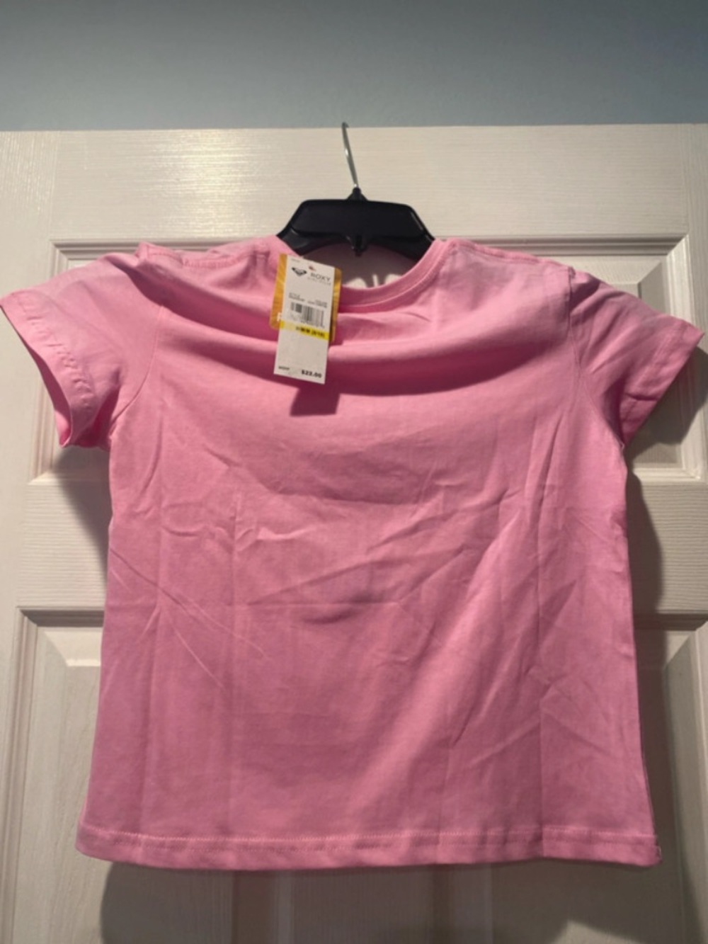Roxy Girls' Pink Short-Sleeve Crew Tee